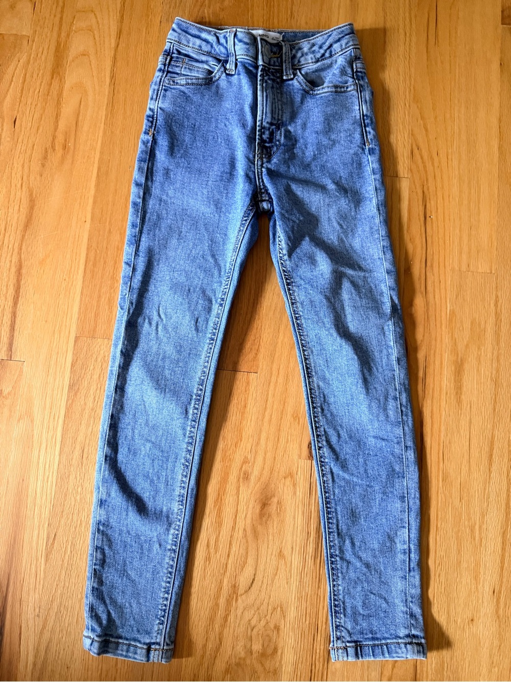 Girls Mango Slim Fit Blue Jeans